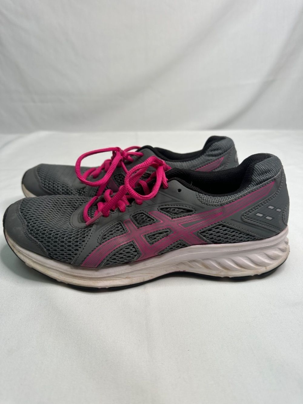 ASICS Gray and Pink Women's Running Shoes